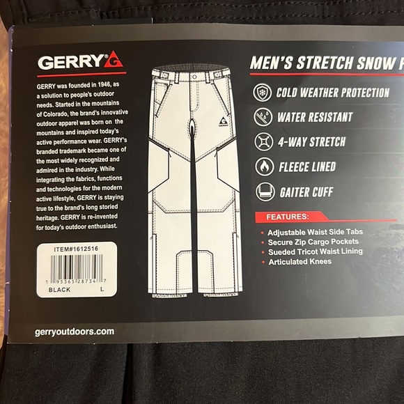 Men’s stretch, snow pant - Picture 3 of 5